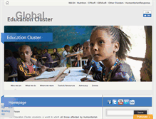 Tablet Screenshot of educationcluster.net